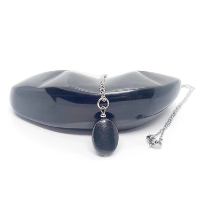 Shungit medál nemesacél nyaklánccal