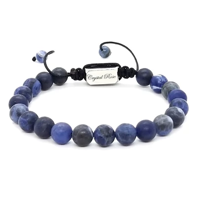 Matt szodalit karkötő