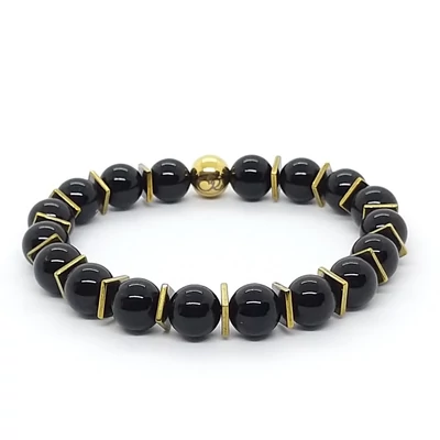 Onix hematit karkötő