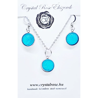 Csillám medál/füli/szett