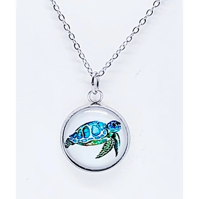 Teknős nemesacél nyaklánc