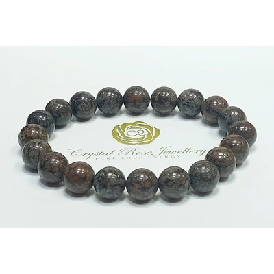 Hópehely obszidián karkötő