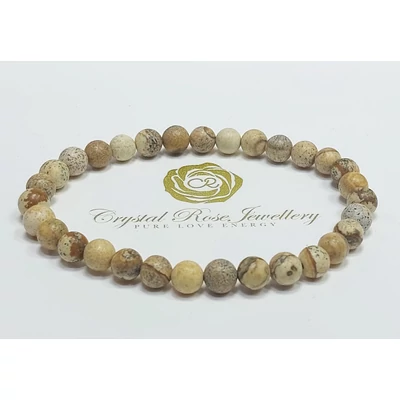 Tájkép jáspis karkötő