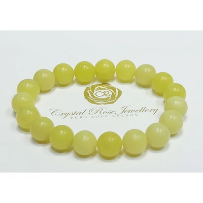 Sárga szerpentin karkötő